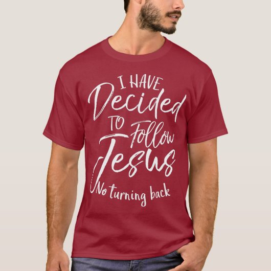 Baptisme Gift dat ik heb besloten Jezus nr. T-shirt (Voorkant)