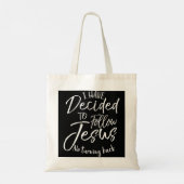 Baptisme Gift dat ik heb besloten Jezus nr. Tur te Tote Bag (Achterkant)