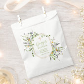 Baptisme Gold Cross-wildbloemen voor pleisters Bedankzakje (Geknipt)