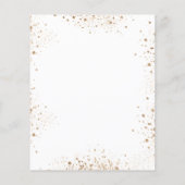 Baptisme golden eucalyptus budget uitnodiging flyer (Achterkant)