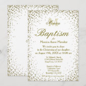 Baptisme | GoudConfetti Kaart (Voorkant / Achterkant)