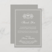 Baptisme - Hartelijk dank Bedankkaart (Voorkant / Achterkant)