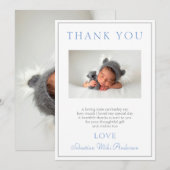 Baptisme Hartelijk dank! Bedankkaart (Voorkant / Achterkant)