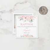 Baptisme - Hartelijk dank Notitiekaartje (Voorkant / Achterkant in situ)