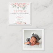 Baptisme - Hartelijk dank Notitiekaartje (Voorkant / Achterkant)