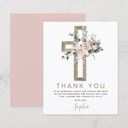 Baptisme Hartelijk dank voor de Christelijke puinr (Voorkant / Achterkant)