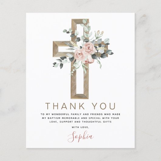 Baptisme Hartelijk dank voor de Christelijke puinr (Voorkant)