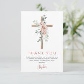 Baptisme Hartelijk dank voor de Christelijke puinr Bedankkaart (Staand voorkant)