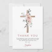 Baptisme Hartelijk dank voor de Christelijke puinr Bedankkaart (Voorkant)