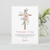 Baptisme Hartelijk dank voor de Christelijke puinr Bedankkaart (Staand voorkant)