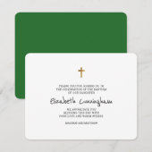 Baptisme Hartelijk dank voor het moderne, eenvoudi Bedankkaart (Voorkant / Achterkant)