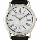 Baptisme in Church Personalized Watch Horloge<br><div class="desc">Een horloge ter herdenking van de Baptisme van iemand in een kerk. Personaliseer om naam,  Baptisme,  kerk,  en datum te omvatten. Unieke herinnering aan een bijzondere religieuze gebeurtenis.</div>