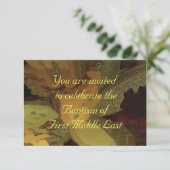 BAPTISME-INVITATIE KAART (Staand voorkant)