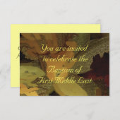 BAPTISME-INVITATIE KAART (Voorkant / Achterkant)