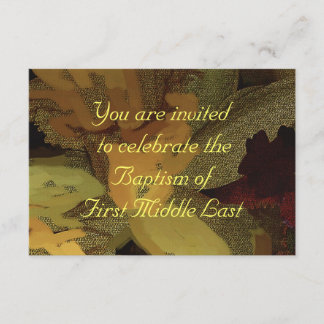 BAPTISME-INVITATIE KAART