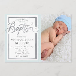 Baptisme Invitation, Baptisme, Jongen Baptisme Kaart