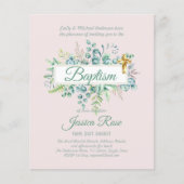 Baptisme Invitation Eucalyptus Greenery BUDGET (Voorkant)
