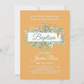 Baptisme Invitation Eucalyptus Greenery BUDGET (Voorkant)