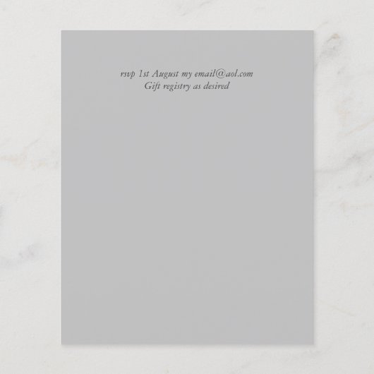 Baptisme Invitation Eucalyptus Greenery BUDGET (Achterkant)