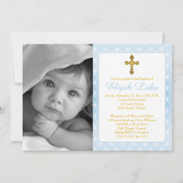 Baptisme | Jongen Eternity Rings Gold Cross Foto Kaart