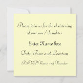 Baptisme Kaart (Achterkant)