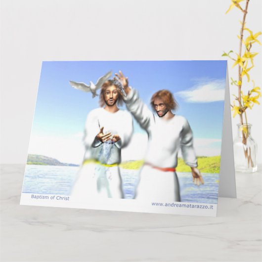 Baptisme Kaart (Gele Bloem)