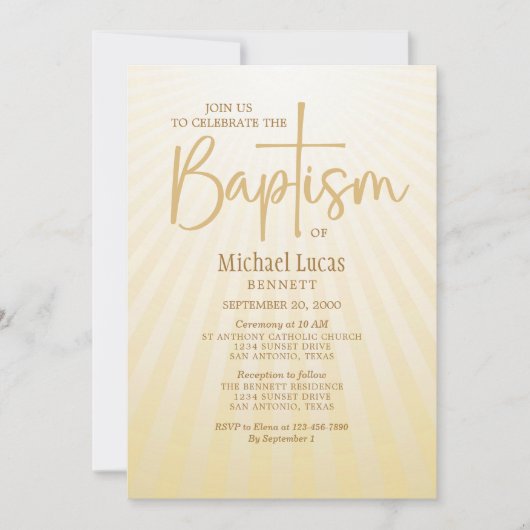 Baptisme Kaart (Voorkant)