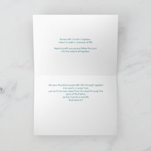 baptisme kaart (Binnen)