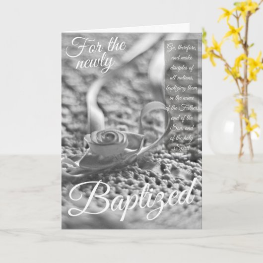 Baptisme Kaart - Scripts (Gele Bloem)