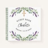 Baptisme lavendel violet eucalyptus notitieboek (Voorkant)