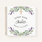 Baptisme lavendel violet eucalyptus notitieboek (Voorkant)