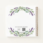 Baptisme lavendel violet eucalyptus notitieboek (Achterkant)