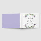 Baptisme lavendel violette floralen eucalyptus gastenboek (Volledig)
