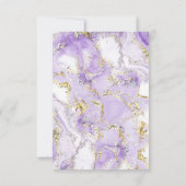 Baptisme lavender inkt bedankt kaart (Achterkant)