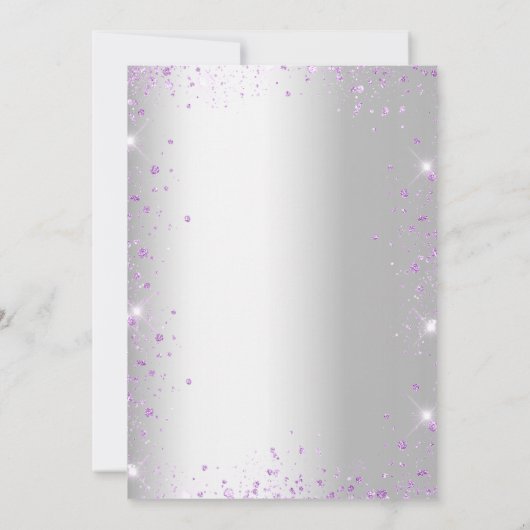 Baptisme lavender violet kaart (Achterkant)