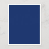 Baptisme marineblauw witte jongen goudmakreel flyer (Achterkant)