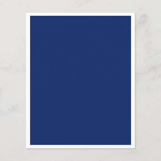 Baptisme marineblauw witte jongen goudmakreel flyer (Achterkant)