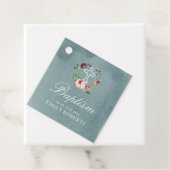 baptisme marsala floral oceanogram bedankjes labels (In situ)