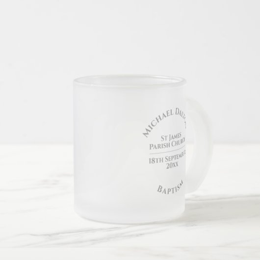 Baptisme Matglas Koffiemok (Voorkant rechts)