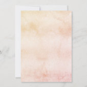 Baptisme meisje boho pampas gras goudroze roos kaart (Achterkant)