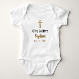 Baptisme met Cross Keepomwille Baby Bodysuit