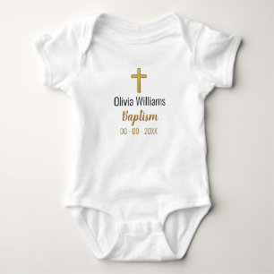 Baptisme met Cross Keepomwille Baby Bodysuit
