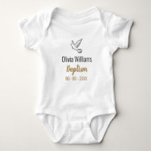 Baptisme met Dove Keepomwille Baby Bodysuit