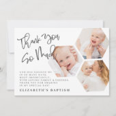 Baptisme moderne eenvoudige grafische geometrische bedankkaart (Voorkant)