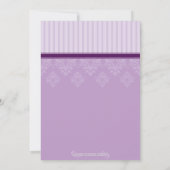 BAPTISME NODIGT UIT:: gezegend 2P Kaart (Achterkant)