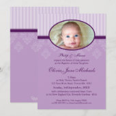 BAPTISME NODIGT UIT:: gezegend 2P Kaart (Voorkant / Achterkant)