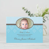 BAPTISME NODIGT UIT:: Gezegend 6L Kaart (Staand voorkant)