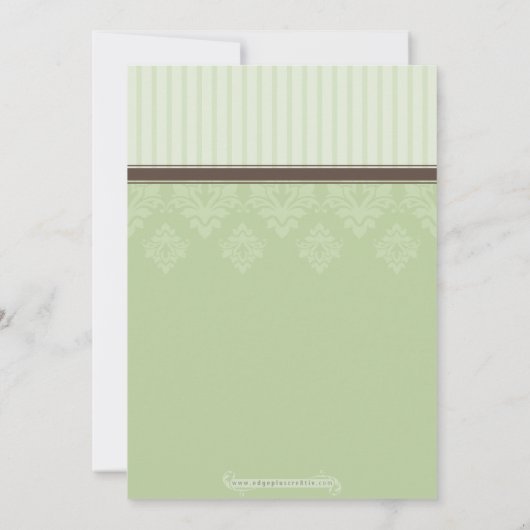 BAPTISME NODIGT UIT:: gezegend 7P Kaart (Achterkant)