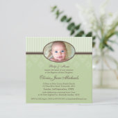 BAPTISME NODIGT UIT:: Gezegend 7SQ Kaart (Staand voorkant)