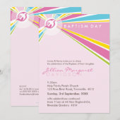 BAPTISME NODIGT UIT:: moderne duif 10P Kaart (Voorkant / Achterkant)